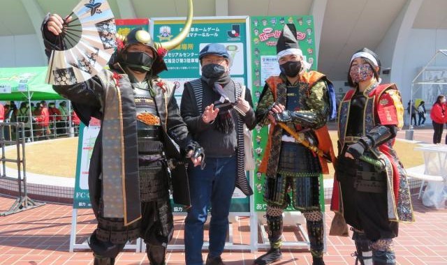 隔壁家的低级别联赛:日本J3联赛开幕 战国Cosplay