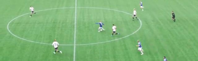 开云体育电脑版-真牛！哈兰德18岁表弟37战64球 60米外吊射破门！